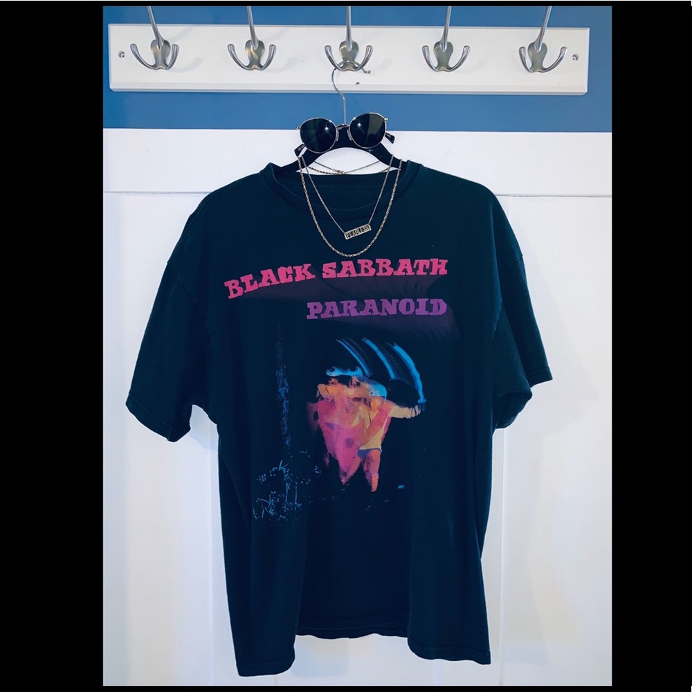 Black Sabbath paranoid band tee